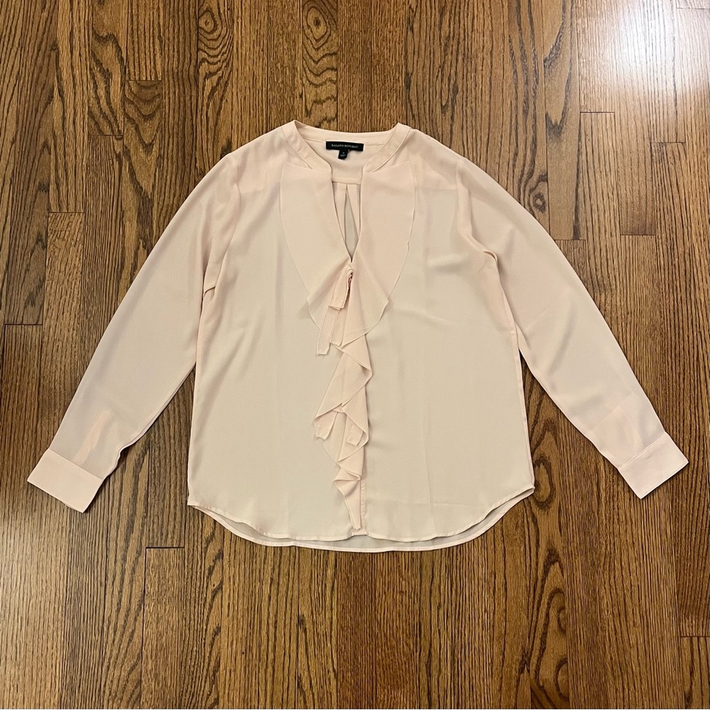 Light Pink Ruffle Blouse